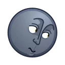 🤨 emoji Moon Emoji @xkysluv Telegram sticker 16 of 61