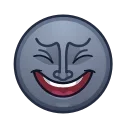 😆 emoji Moon Emoji @xkysluv Telegram sticker 5 of 61
