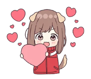 ♥️ emoji Широ-тян @nyasticks Telegram sticker 5 of 26