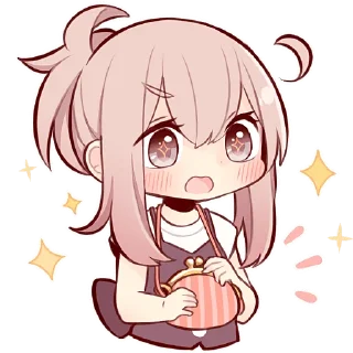 😯 emoji Коричневая-тян @Nyasticks Telegram sticker 12 of 42