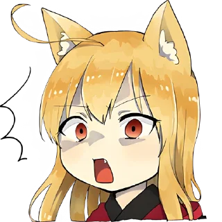 😮 emoji Лисичка-тян @Nyasticks Telegram sticker 18 of 41