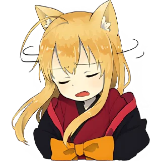🙂 emoji Лисичка-тян @Nyasticks Telegram sticker 24 of 41