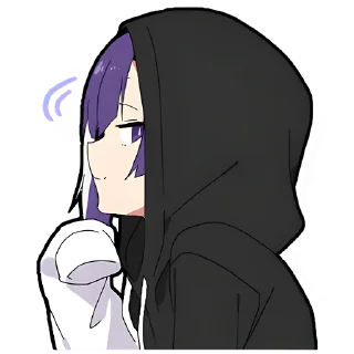 😏 emoji Ленивая тян 2 @Nyasticks Telegram sticker 6 of 41