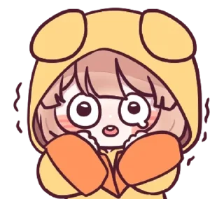 😱 emoji Мышка-тян⁽⁽ଘ( ˊᵕˋ )ଓ⁾⁾ @anime_sticks Telegram sticker 22 of 23