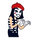 😈 emoji Mime Girl Telegram sticker 7 of 20