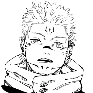😑 emoji Рёмен Сукуна Telegram sticker 8 of 120