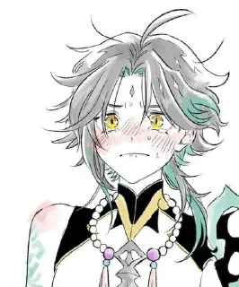 💫 emoji xiao ; @omoristc Telegram sticker 10 of 60