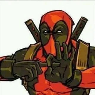 👌 emoji @Qwarier ⬅️ Deadpool by Telegram sticker 5 of 37
