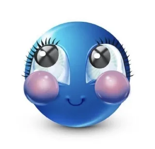 🥺 emoji Blue emoji Telegram sticker 8 of 31