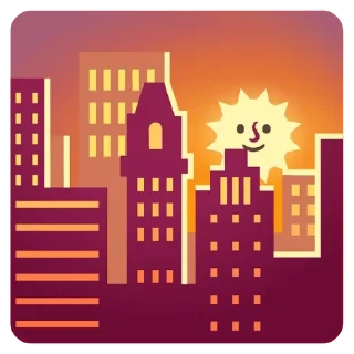 🌆 emoji SunFun Telegram sticker 12 of 44