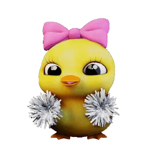 💃 emoji Chick @stickerstgrm Telegram sticker 22 of 40