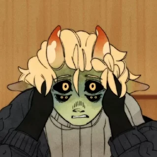 😳 emoji Somebody once told me the worl Telegram sticker 16 of 101