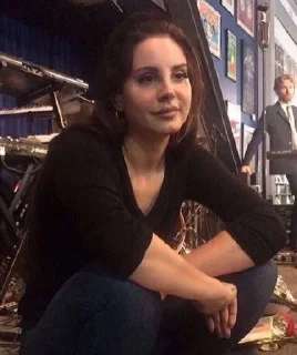 😐 emoji queen lana del rey Telegram sticker 5 of 32