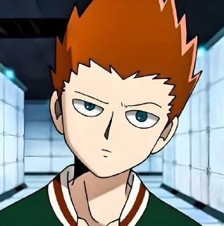 🤨 emoji Моб психо @anime_sticks Telegram sticker 10 of 20