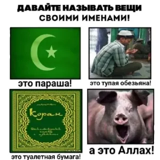 Sticker from Аллах пидорас