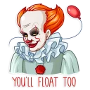 😏 emoji Pennywise Telegram sticker 9 of 25