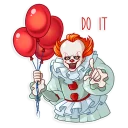 💪 emoji Pennywise Telegram sticker 23 of 25