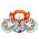 😠 emoji Pennywise Telegram sticker 11 of 25