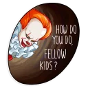 🙃 emoji Pennywise Telegram sticker 10 of 25