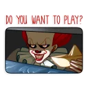 ⛵ emoji Pennywise Telegram sticker 12 of 25