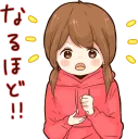 😲 emoji it's girl. :: @line_stickers Telegram sticker 13 of 120