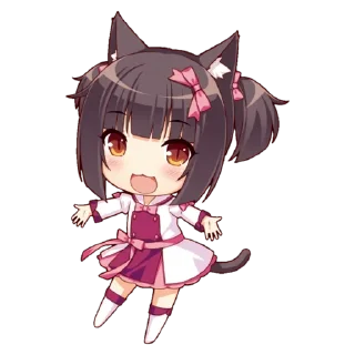 😺 emoji Chocola : @Mokkkay Telegram sticker 14 of 36