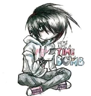 Sticker from Emo Core/Scene  Part 2