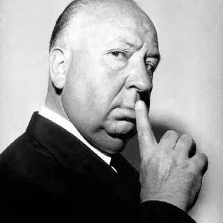🤫 emoji Vintage Mr.Hitchcock Telegram sticker 10 of 28
