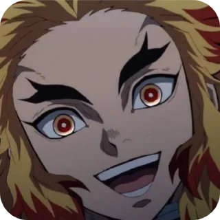 👄 emoji Rengoku kyojuro Telegram sticker 10 of 86
