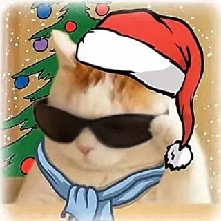 😎 emoji New Year Telegram sticker 11 of 22