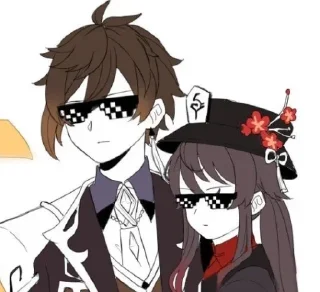 😎 emoji Ху Тао💞 Telegram sticker 12 of 73