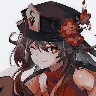 🍷 emoji ху тао💓 Telegram sticker 21 of 51