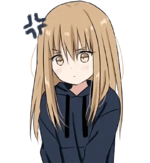 🥺 emoji @anime_stickerr Милая тян Telegram sticker 13 of 30