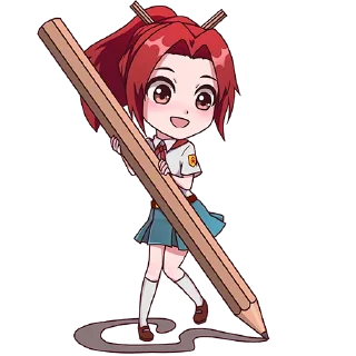✏ emoji 1+1. Диана Telegram sticker 5 of 9