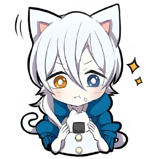 Sticker from Белый котёнок @Nyasticks