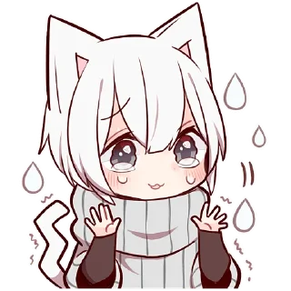 🥲 emoji Усталый котёнок @Nyasticks Telegram sticker 24 of 41