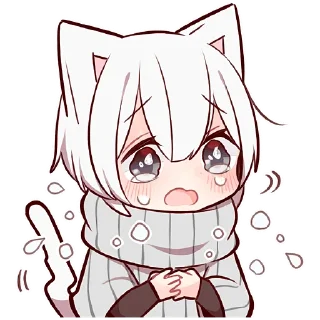 😭 emoji Усталый котёнок @Nyasticks Telegram sticker 23 of 41