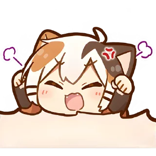 😤 emoji Котёнок Такамару @Nyasticks Telegram sticker 20 of 41