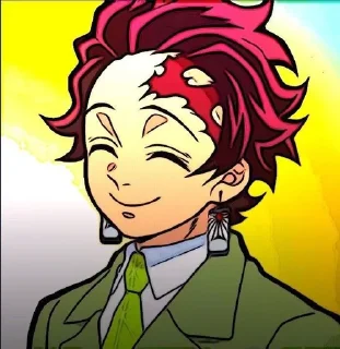 😊 emoji Танджиро Камадо Telegram sticker 21 of 51