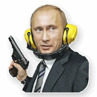 🔫 emoji Путин Telegram sticker 18 of 54