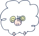 😰 emoji THE SHEEPS :: @line_stickers Telegram sticker 13 of 40