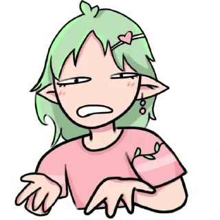 😬 emoji Sally stick pack1 Telegram sticker 17 of 21