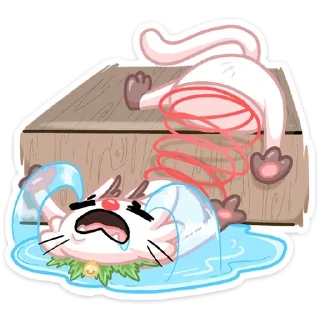😭 emoji Новогодняя Котострофа (@TgSticker) Telegram sticker 5 of 48