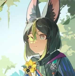 🦋 emoji Tighnari 💚 Telegram sticker 6 of 61