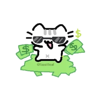 💸 emoji Милые котики Telegram sticker 8 of 18