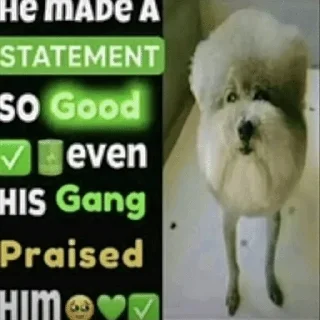 Sticker from he made a statement 😭