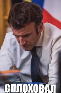 😒 emoji Macron Telegram sticker 8 of 8