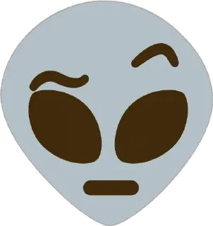 🤨 emoji Alien Telegram sticker 13 of 31