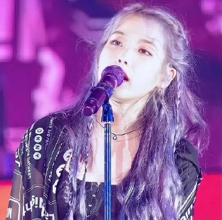 🎤 emoji 🌷IU🌷 Telegram sticker 17 of 66