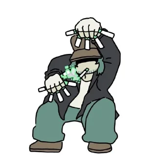 🌟 emoji Курильщик нах. Telegram sticker 4 of 39
